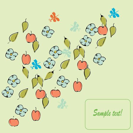 Floral backgroundsのイラスト素材
