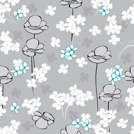 Floral seamles patternのイラスト素材