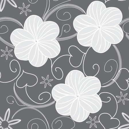 Floral seamless patternのイラスト素材