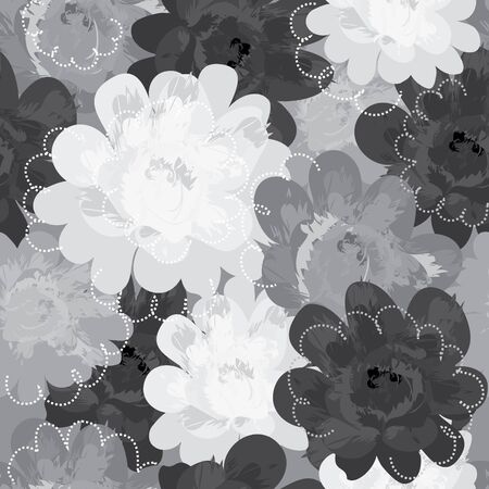 Floral seamless patternのイラスト素材