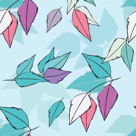 Abstract floliage seamless pattern backgroundのイラスト素材