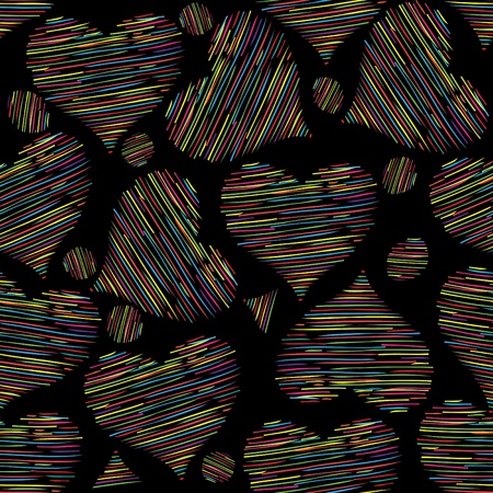 Heart seamless pattern backgroundのイラスト素材