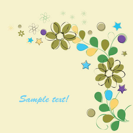 Romantic floral backgroundsのイラスト素材