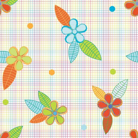 Abstract flower seamless pattern backgroundのイラスト素材