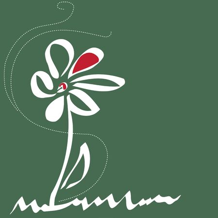 Stylish flower  backgrounds.Logo.のイラスト素材