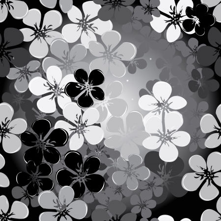 Abstract flower seamless pattern backgroundのイラスト素材