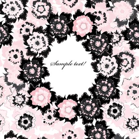 Flower backgrounds.Graphic decor symbol.のイラスト素材