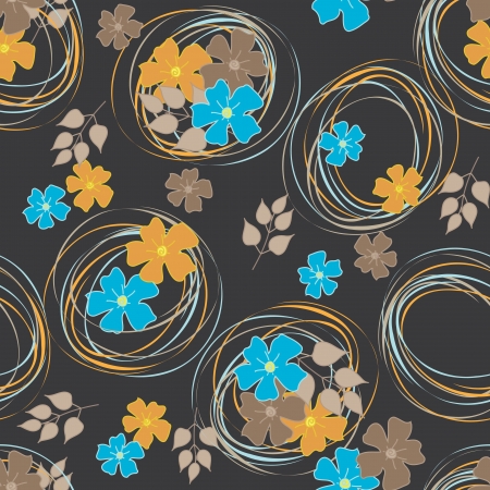 Abstract flower seamless pattern backgroundのイラスト素材