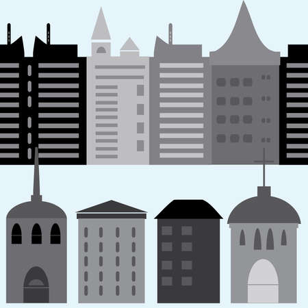 Urban landscape backgroundのイラスト素材