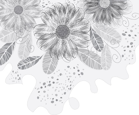 Stylish flower backgroundsのイラスト素材