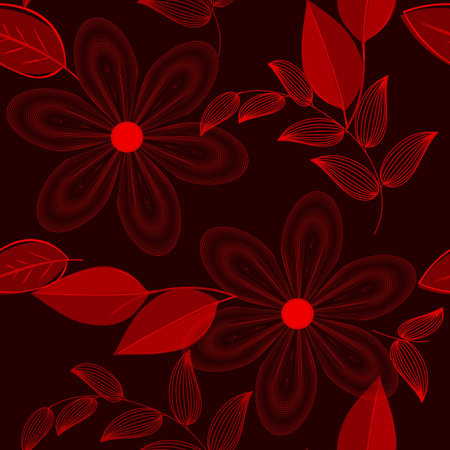 Abstract flower seamless pattern backgroundのイラスト素材