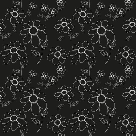 Abstract flower seamless pattern backgroundのイラスト素材