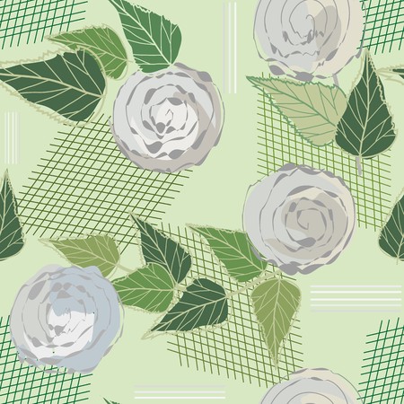 Floral seamless patternのイラスト素材