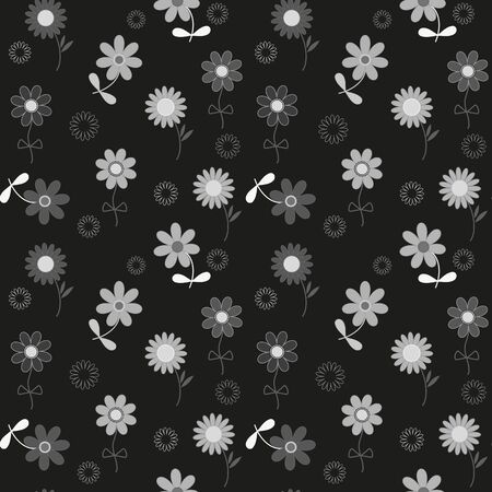 Abstract flower seamless pattern backgroundのイラスト素材