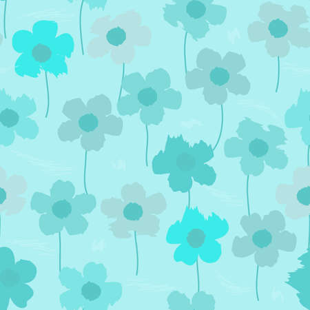 Abstract flower seamless pattern backgroundのイラスト素材