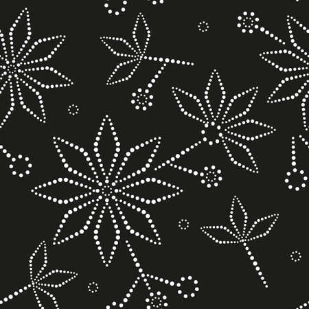 Abstract flower seamless pattern backgroundのイラスト素材