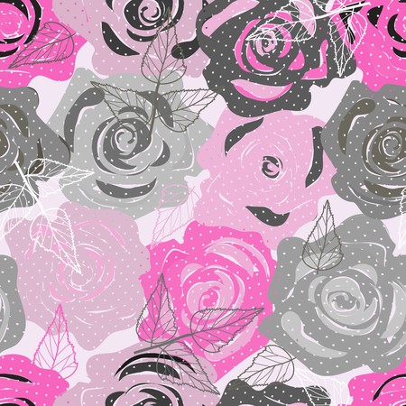 Abstract flower seamless pattern backgroundのイラスト素材