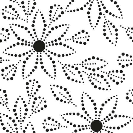 Abstract flower seamless pattern backgroundのイラスト素材