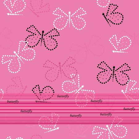 Butterfly seamless patternのイラスト素材