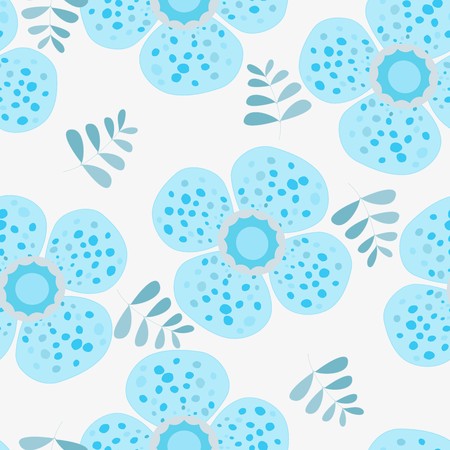 Abstract flower seamless pattern backgroundのイラスト素材