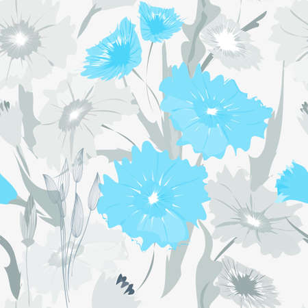 Floral seamless pattern backgroundのイラスト素材