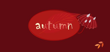 Abstract autumn  foliage background. Banner.のイラスト素材