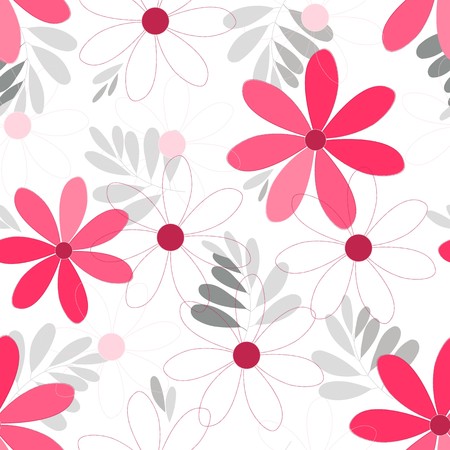Abstract flower seamless pattern backgroundのイラスト素材