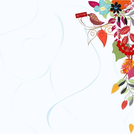 Abstract autumn  leaf background. Banner.のイラスト素材