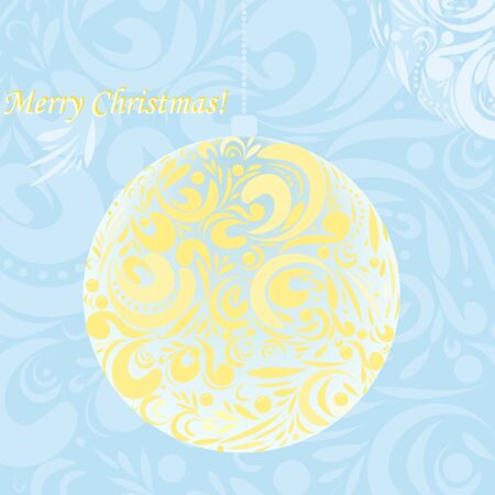 Background with a Christmas ball.のイラスト素材