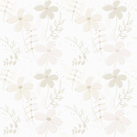 Abstract flower seamless pattern backgroundのイラスト素材