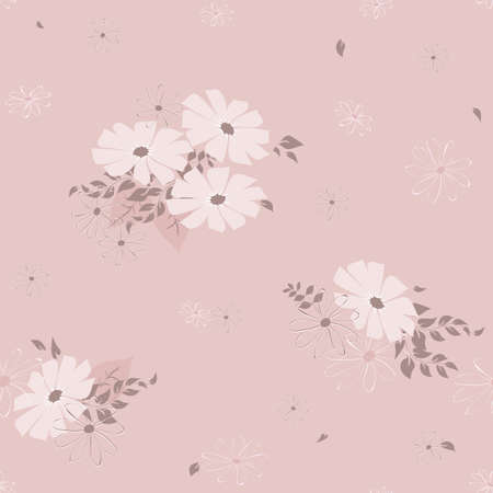 Abstract flower seamless pattern backgroundのイラスト素材