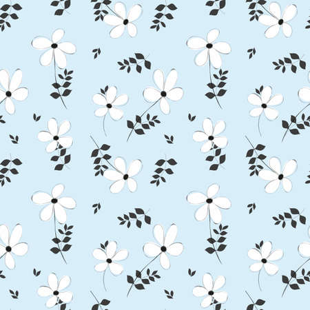 Abstract flower seamless pattern backgroundのイラスト素材