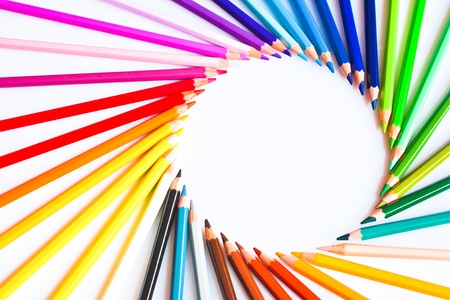 Coloured pencilsの写真素材