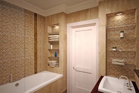 interior of the bathroomの写真素材