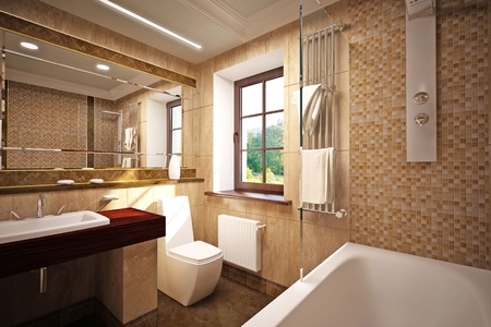 interior of the bathroomの写真素材