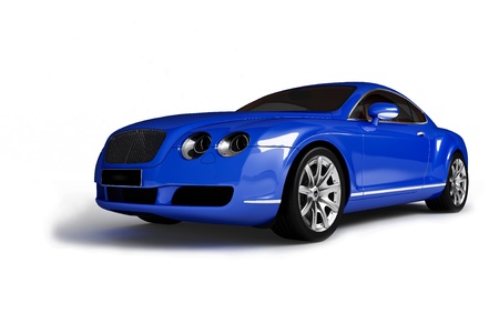 	Blue modern carの写真素材