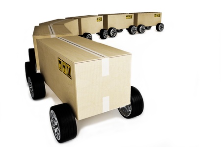 	Shipping and delivery conceptの写真素材