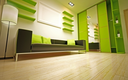 modern living roomの写真素材