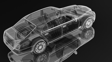 	car  3D model  Body structure