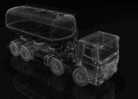 Cargo cement carrier, body structureの写真素材