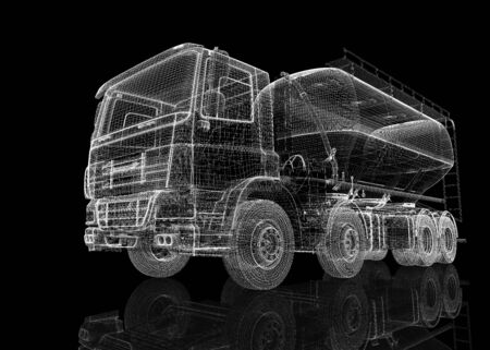 	Cargo cement carrier, body structureの写真素材