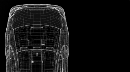 Car 3D model body structure