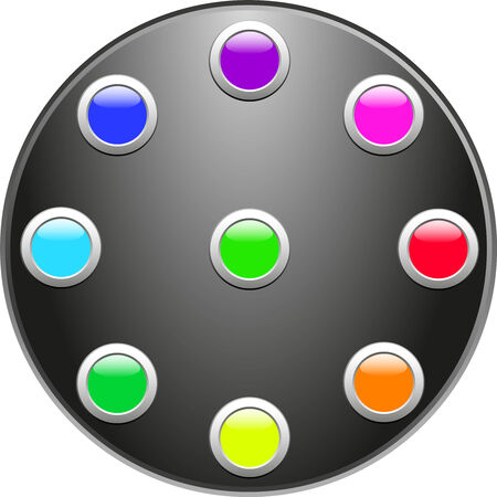 Rectangular Web Buttons ,various colours vector illustrationのイラスト素材