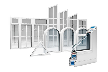 incision Pvc profile windows with triple glazing incision Pvc profile windows with triple glazing