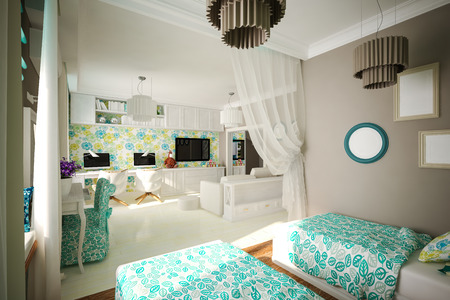 interior children s bedroomの写真素材