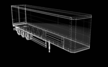 Cargo Delivery Vehicle, body structure, wire modelの写真素材