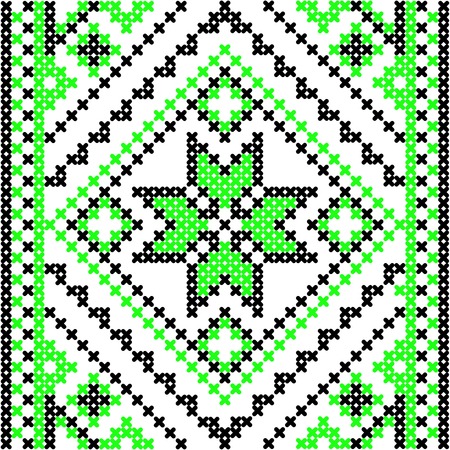 Embroidery. Ukrainian national ornament . Vector illustrationのイラスト素材
