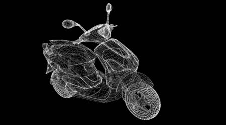 Motorcycle on a backgroundの写真素材