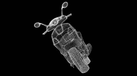 Motorcycle on a backgroundの写真素材