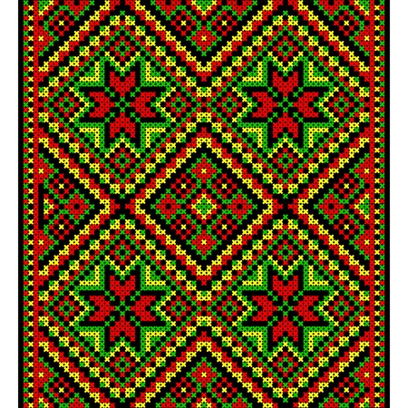 Embroidery. Ukrainian national ornamentのイラスト素材